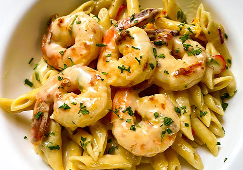 Jerk Shrimp Rasta Pasta